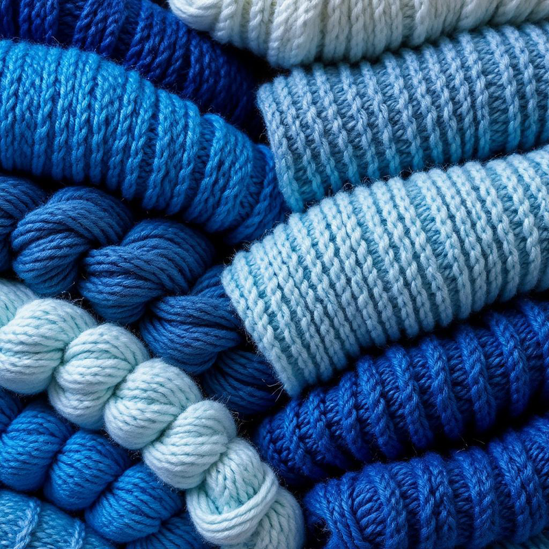 Blue everyday knits
