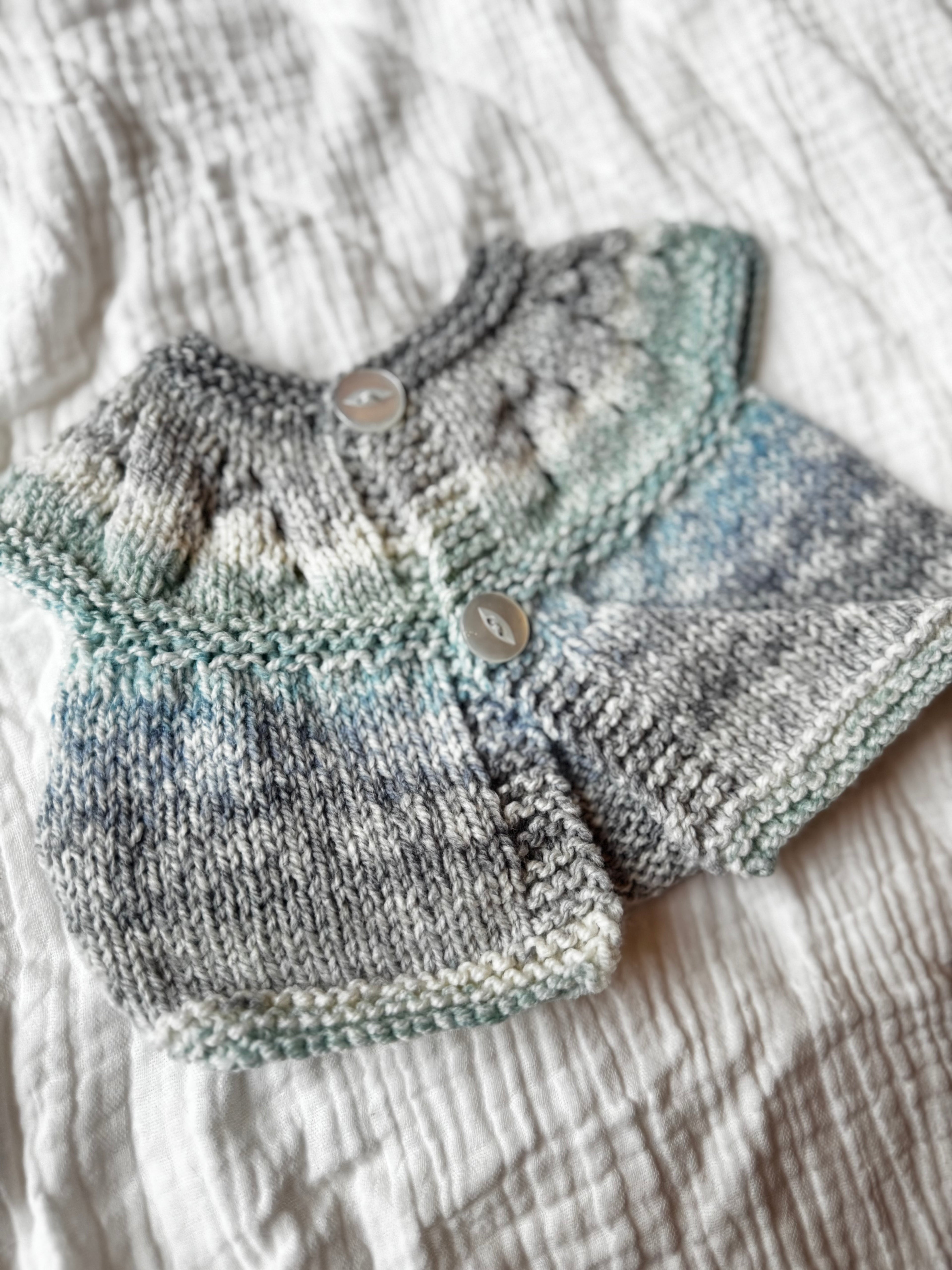 Newborn short sleeved cardi