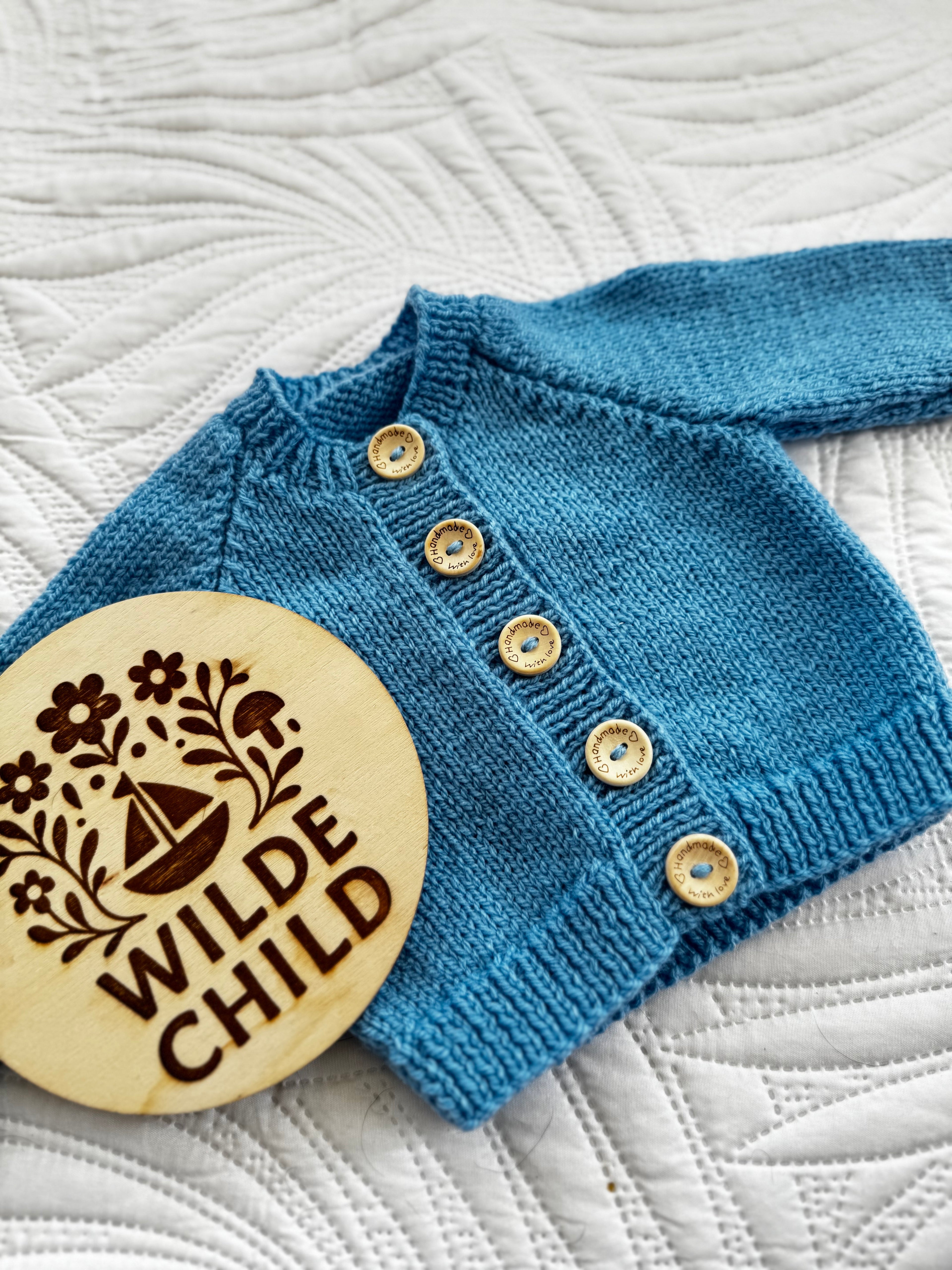 Heirloom cardigan in blue