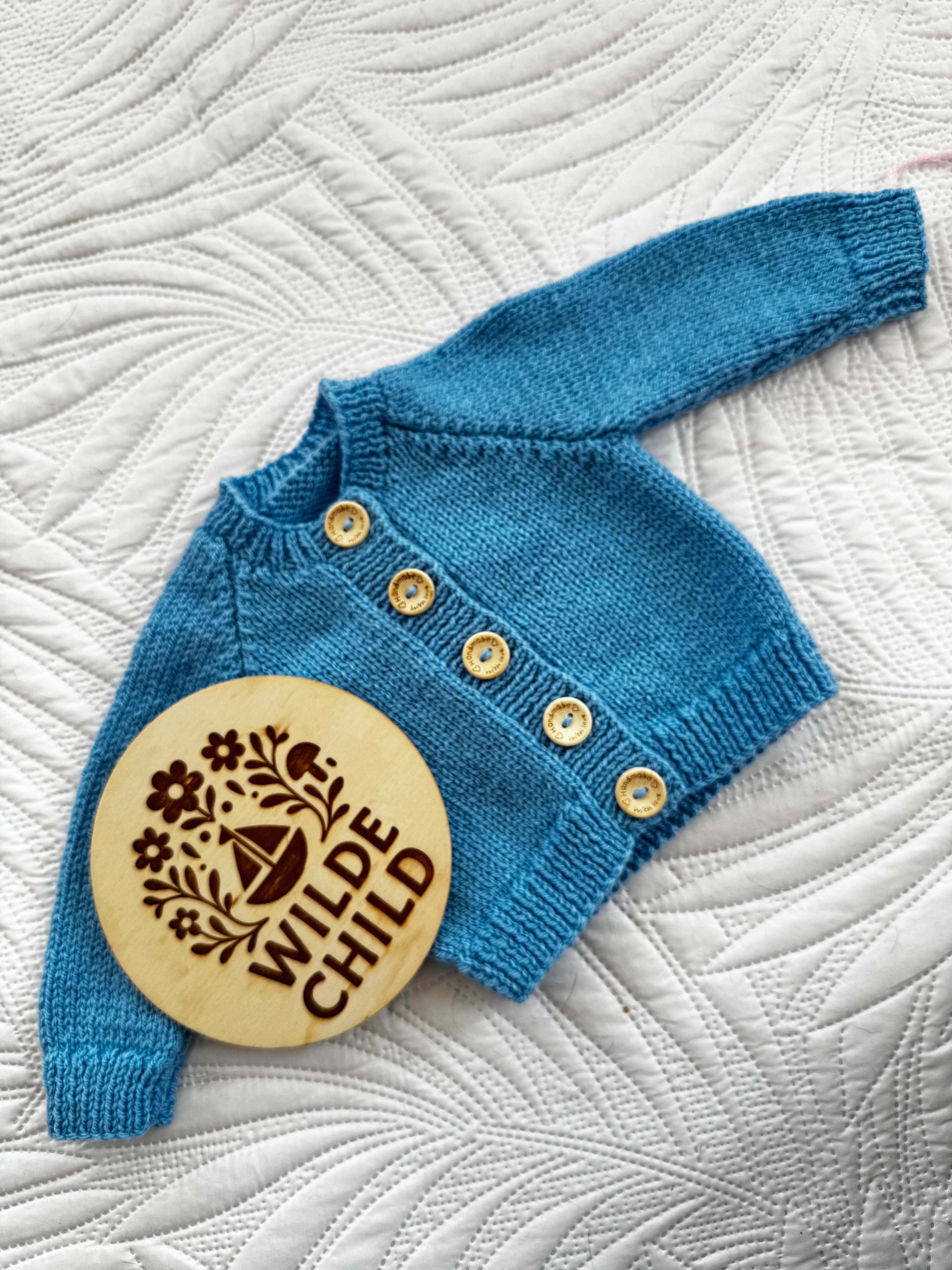 Heirloom cardigan in blue