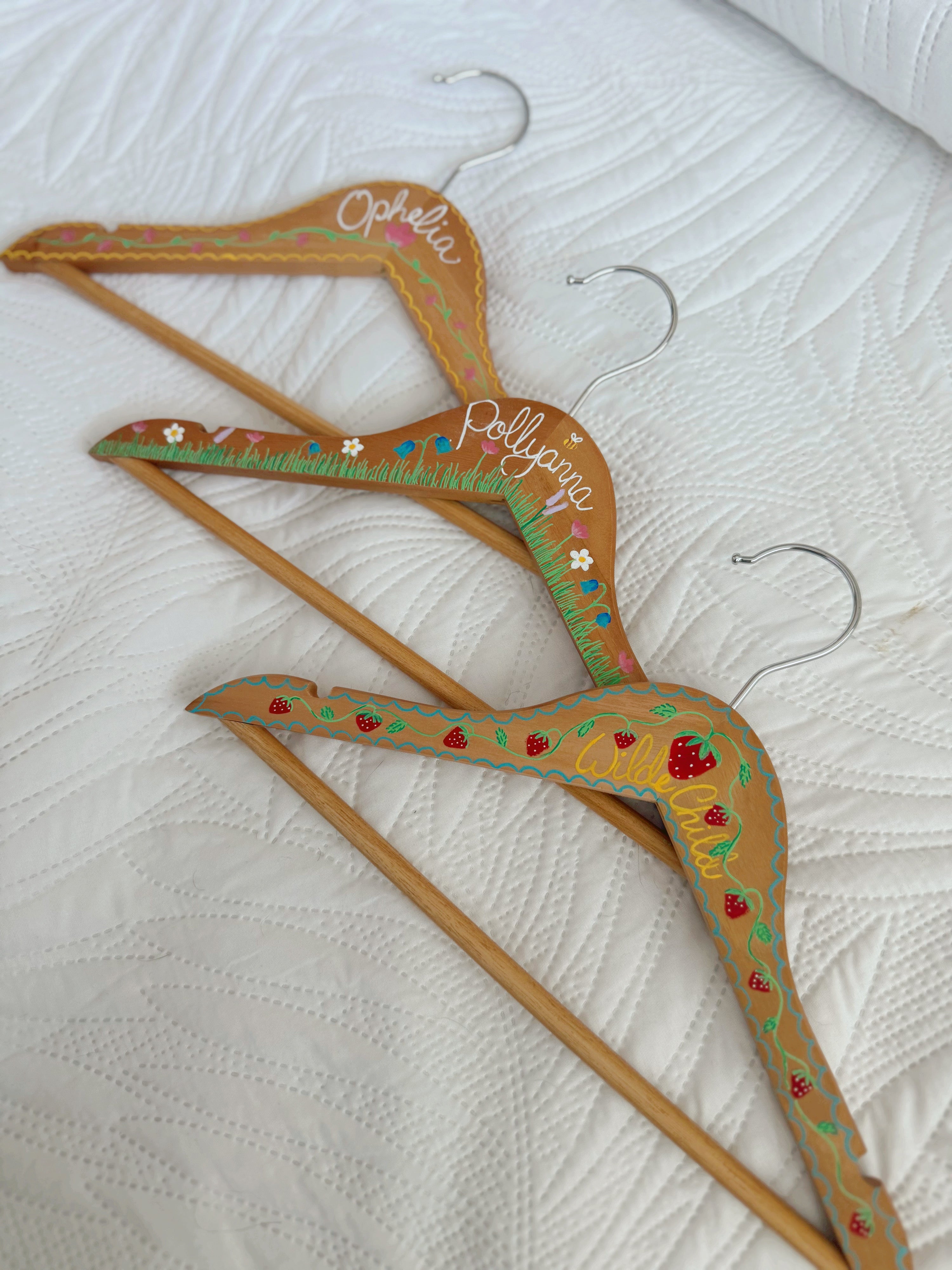 Hand painted baby/child hangers