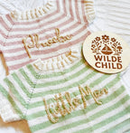 Seaside stripe rompers