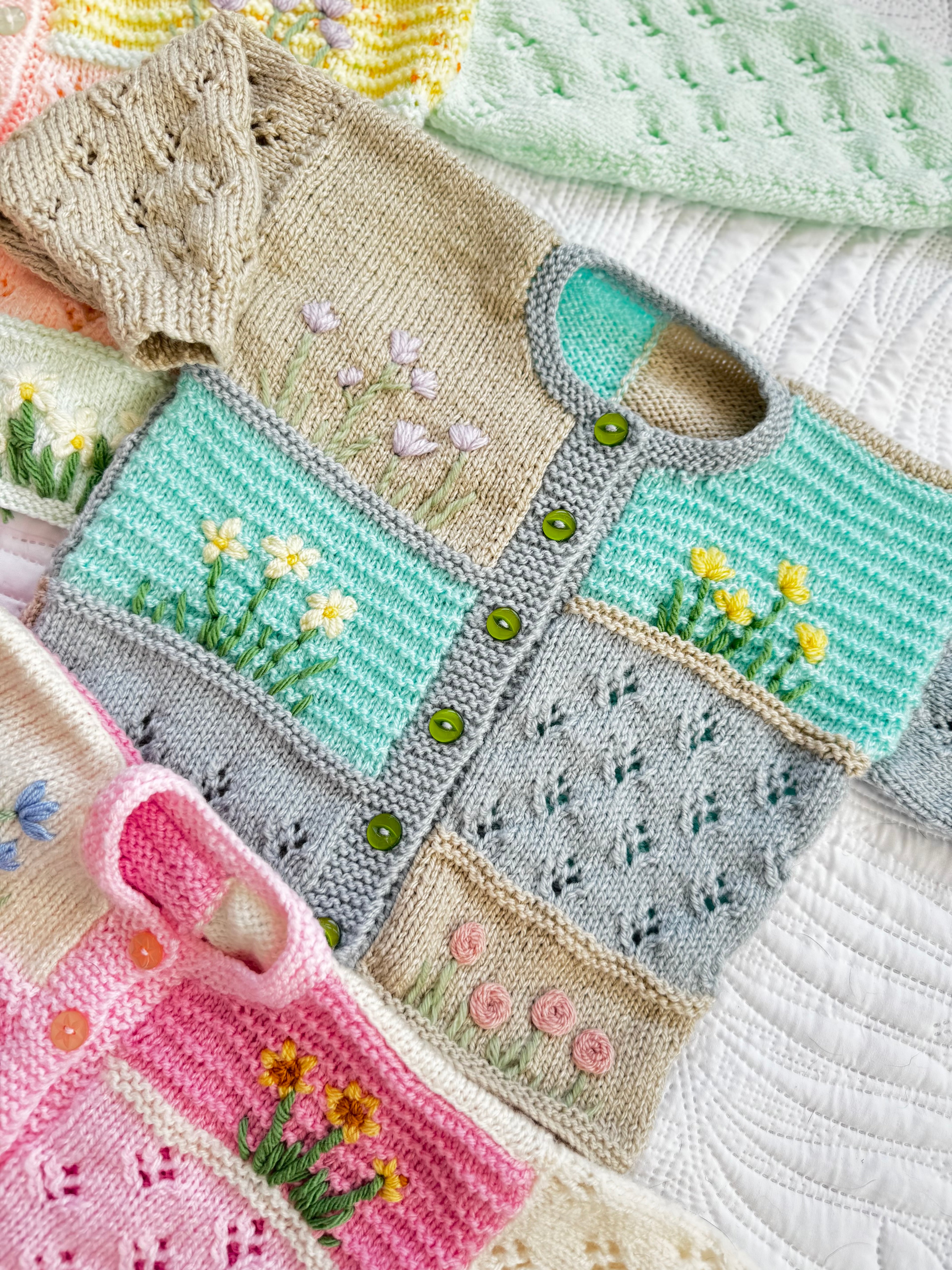 Heirloom patchwork floral cardigan