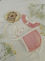 Handmade bonnet & matching collar