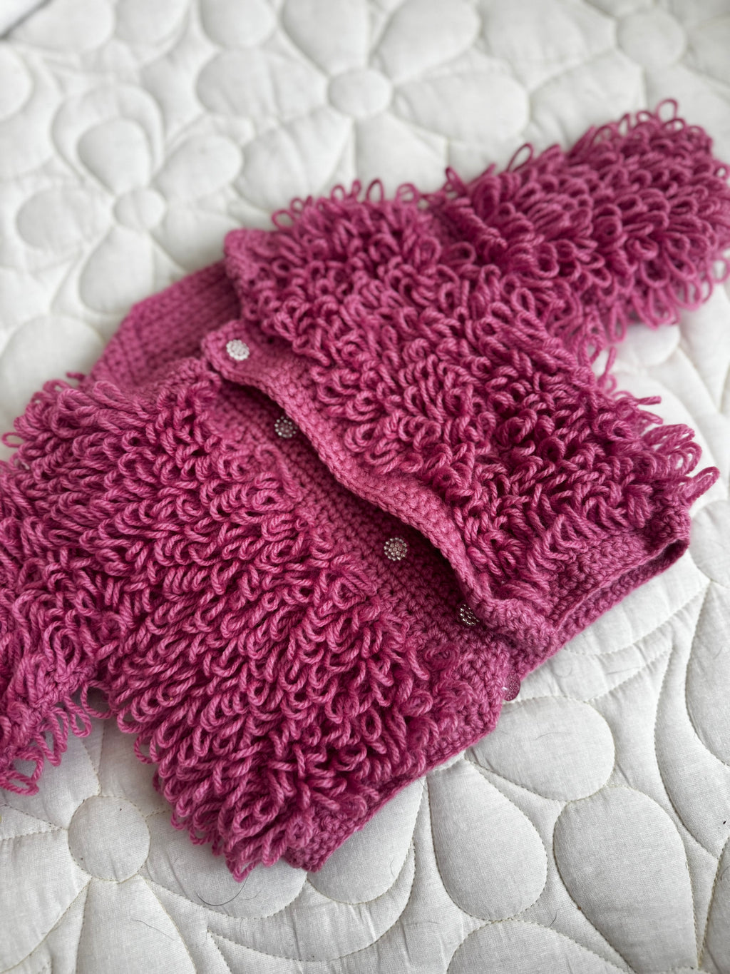 6-12 Plum loopy cardi