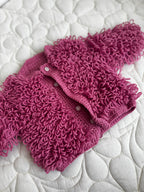 6-12 Plum loopy cardi