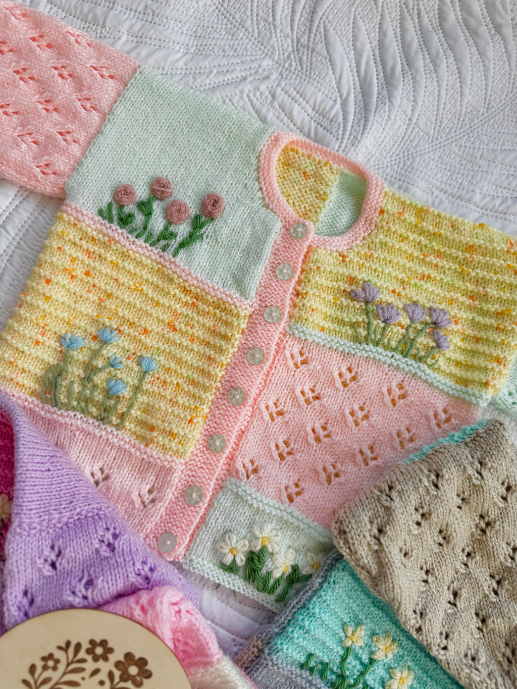 Heirloom patchwork floral cardigan