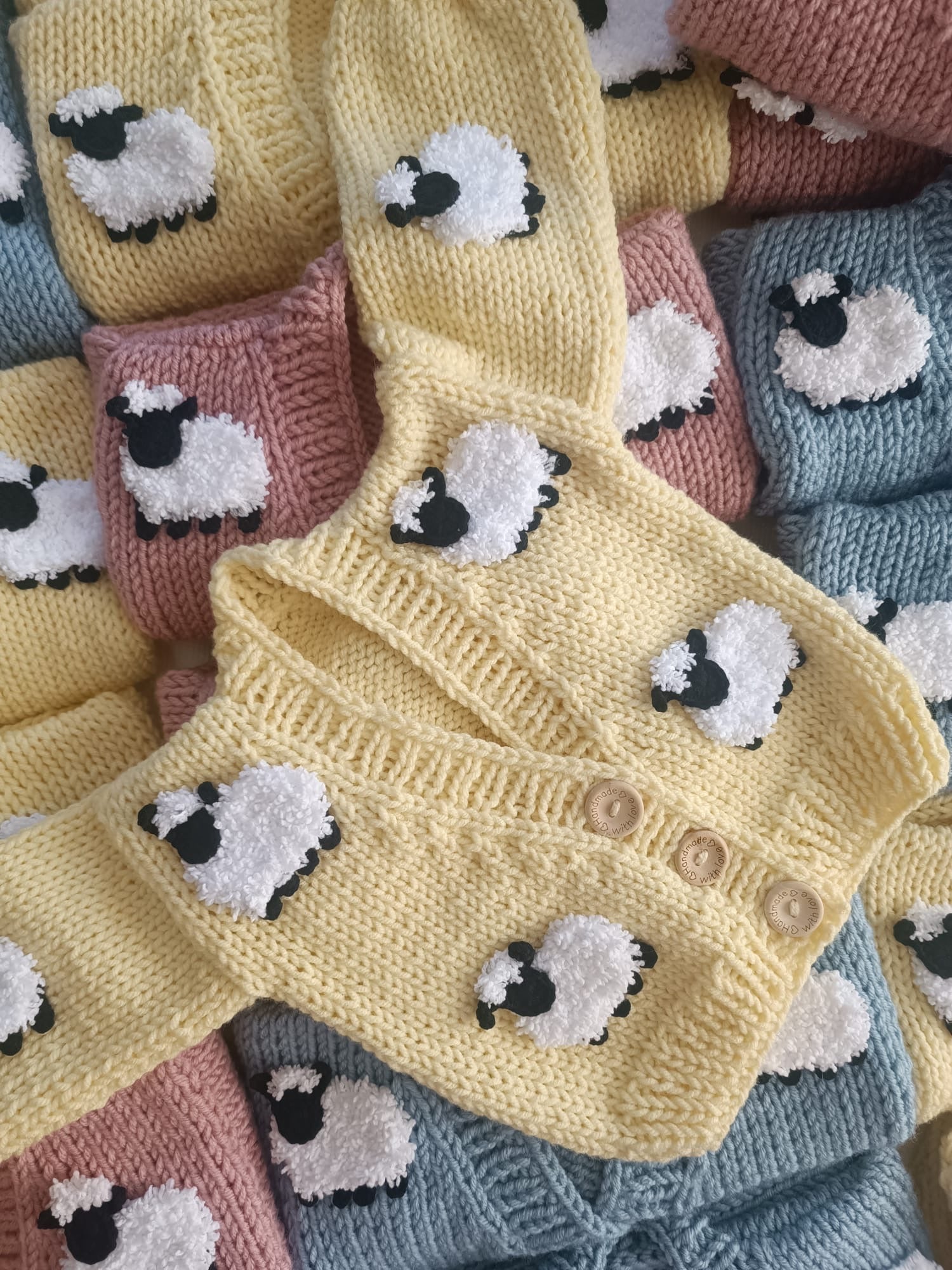 Handmade Personalised Sheep Cardigans