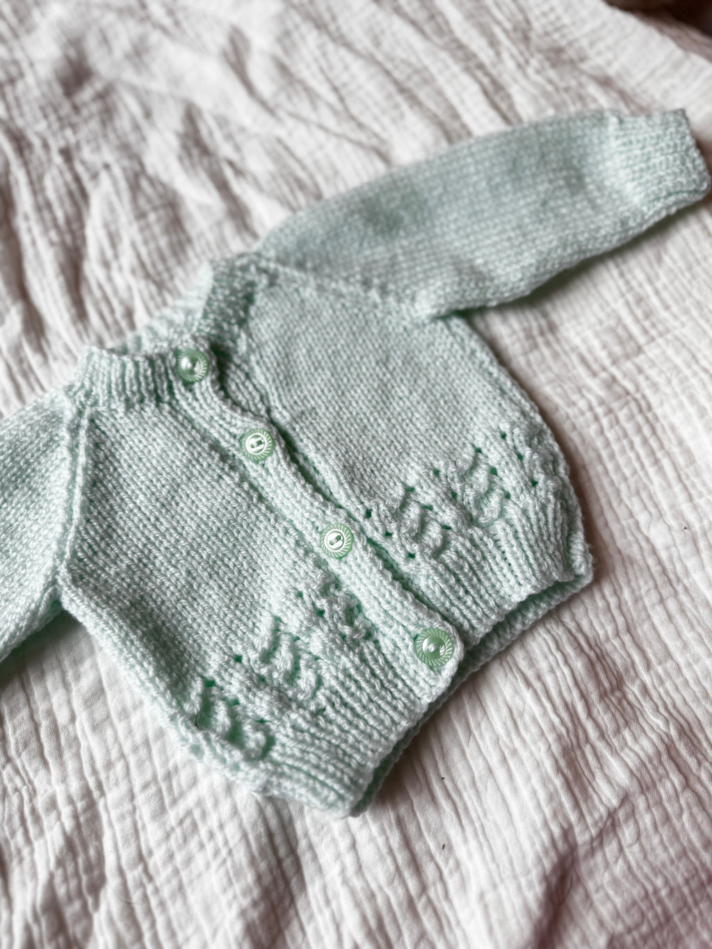 0-3 mint cardi