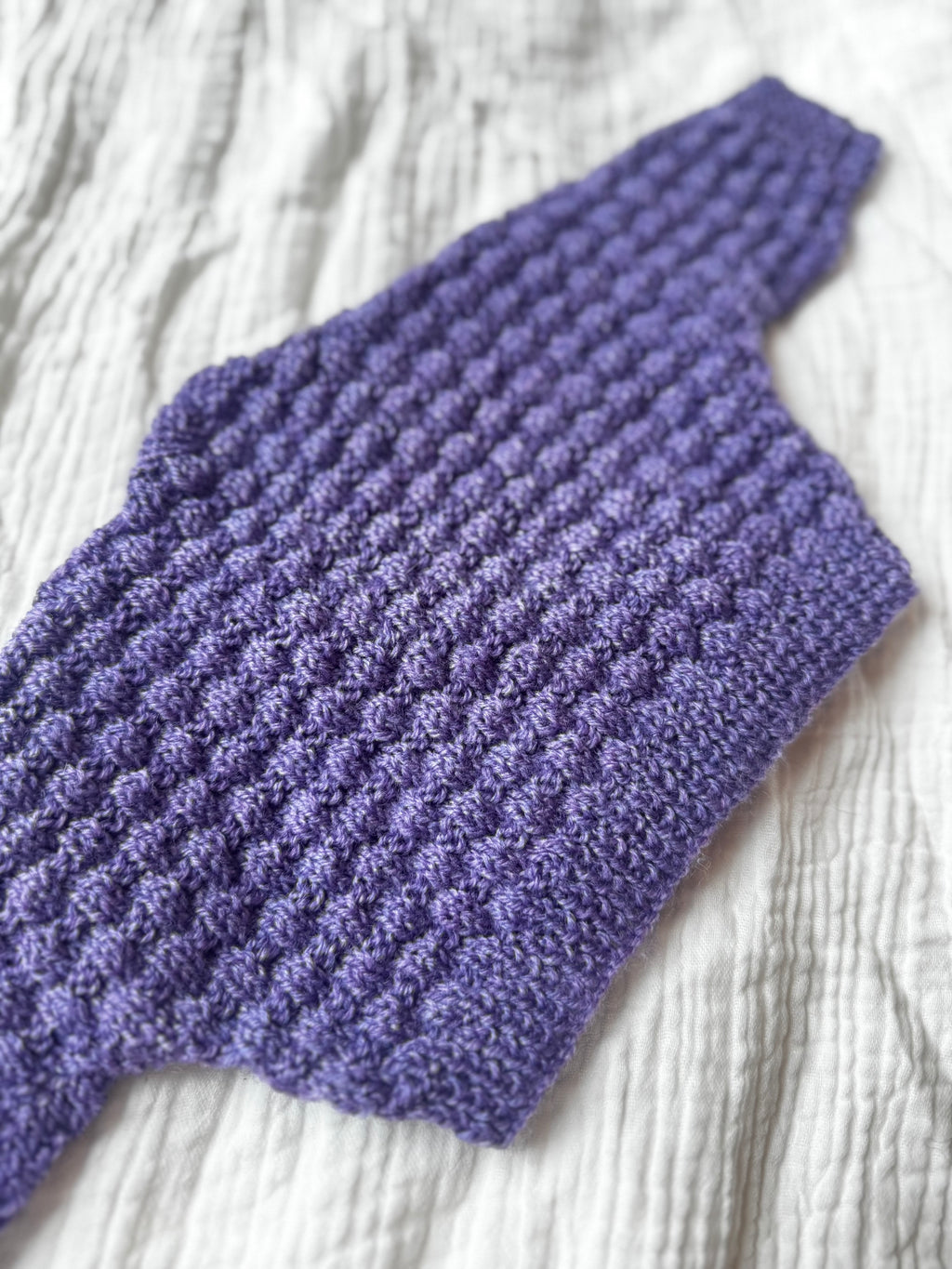 Newborn purple cardi