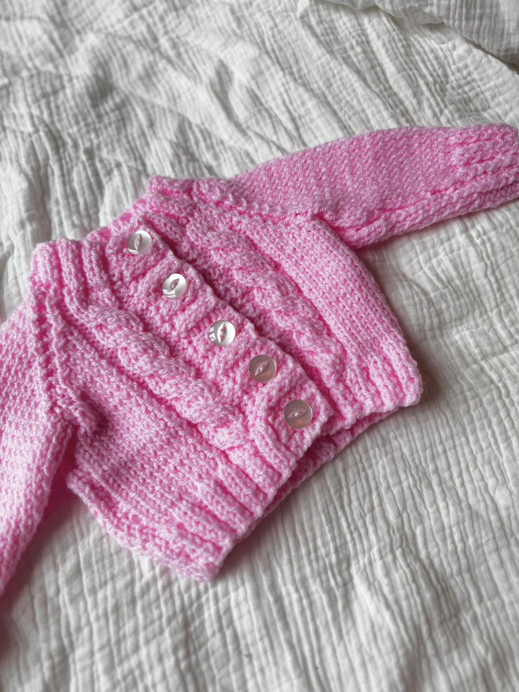 0-3 pink cardi