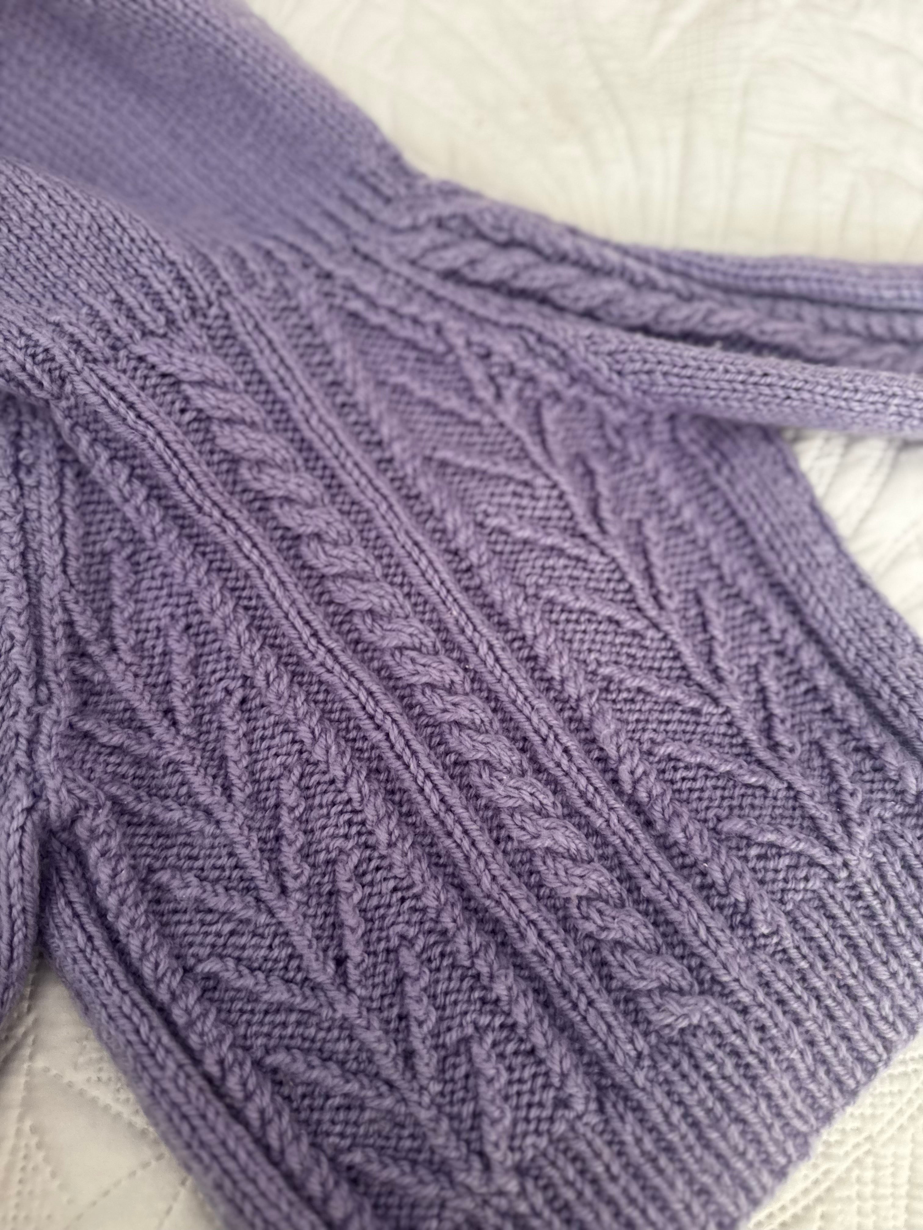 12-24 hooded purple cardi