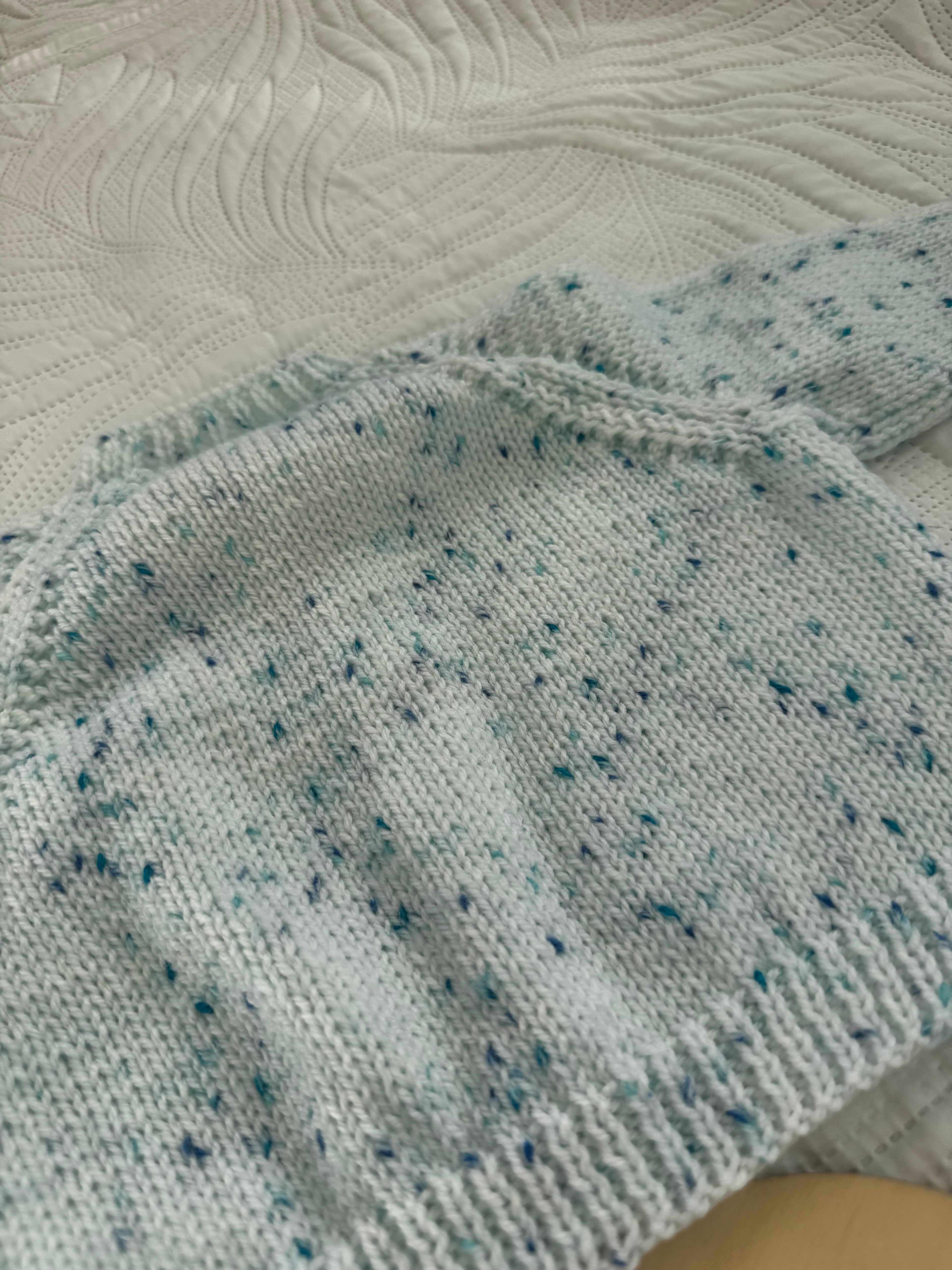 6-9 blue fleck cardigan