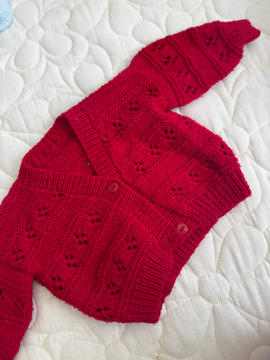 6-12 red cardi