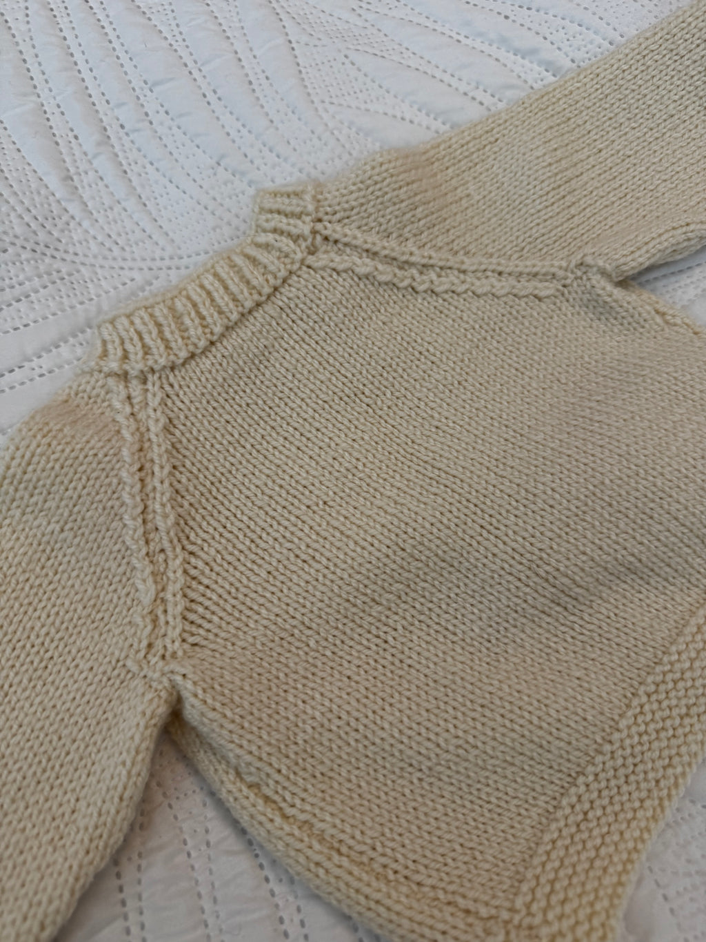 3-6-9 beige hand knit