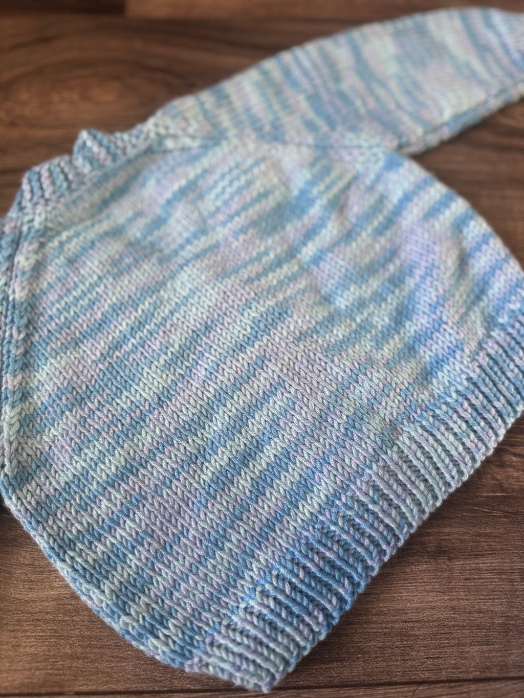 6-12 blue/lilac mix cardi