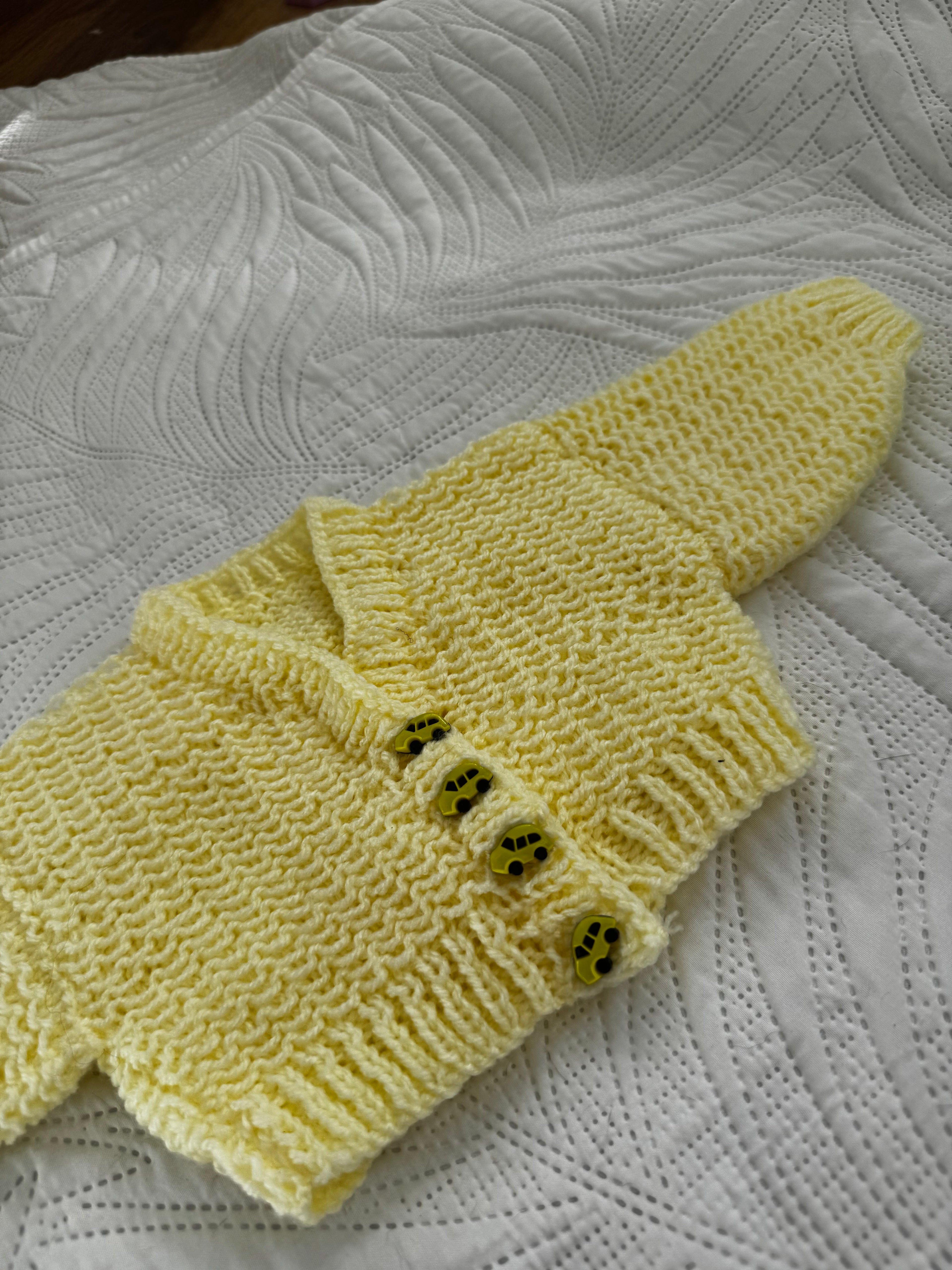 0-3 lemon cardi