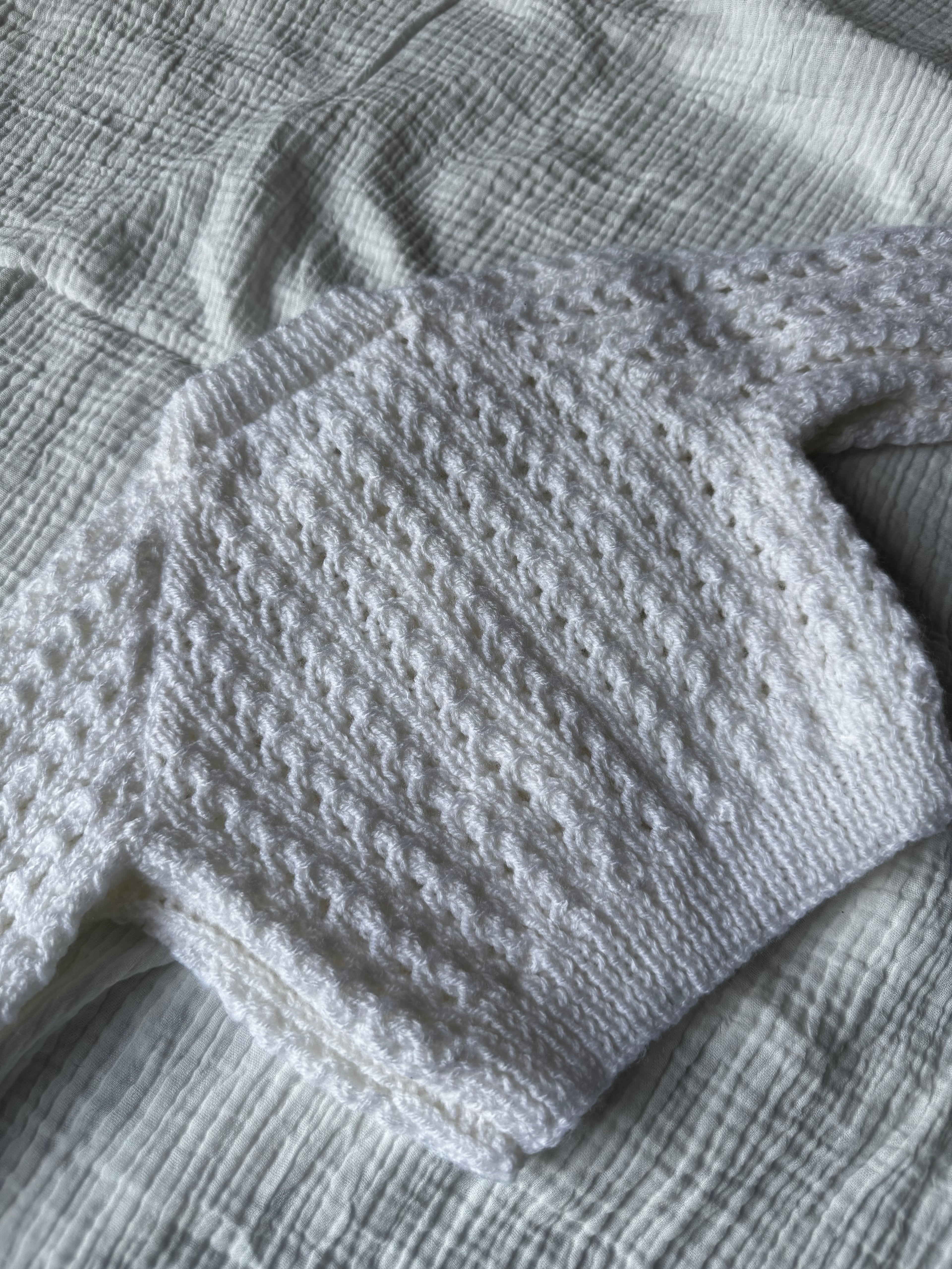 6-12 white cardi