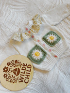 3-6 Frill collar patch pocket cardi