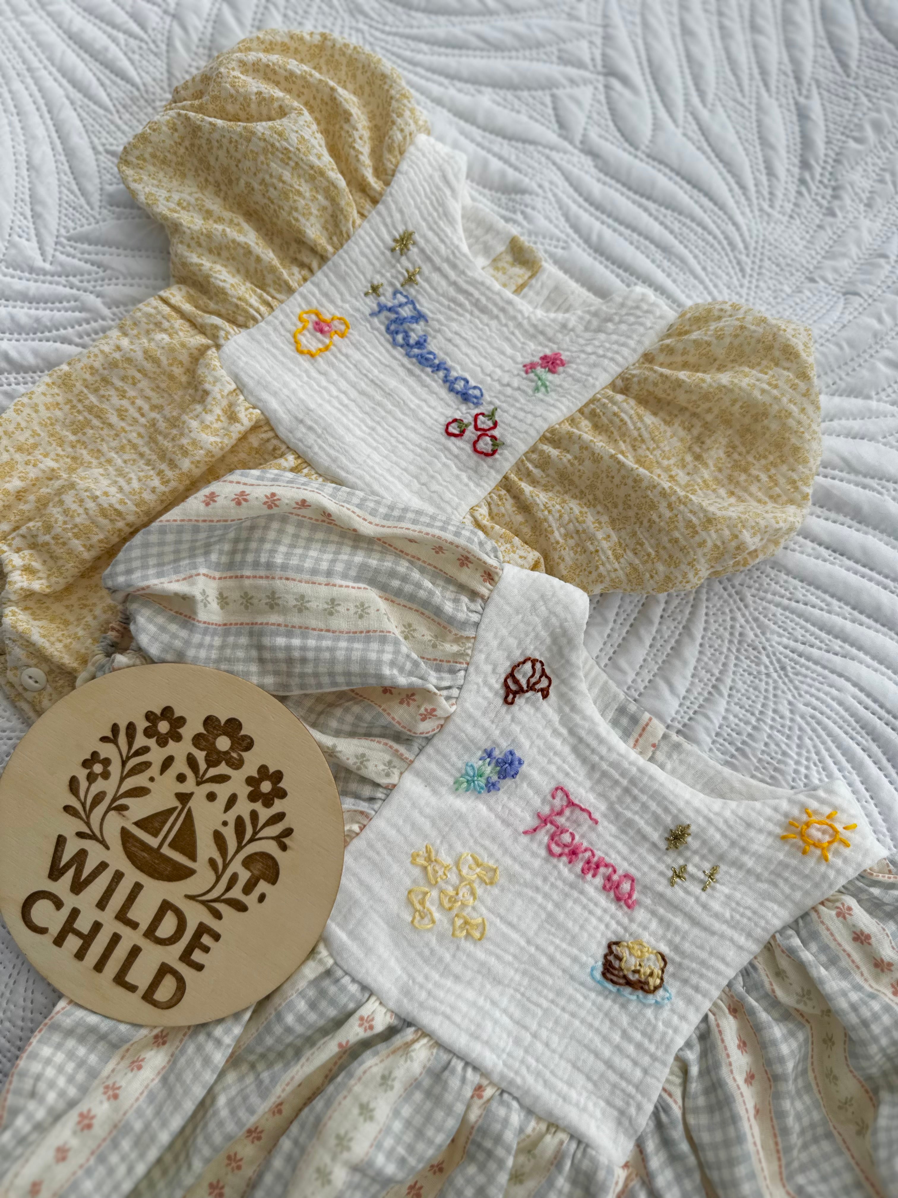 Handmade Doodle Rompers