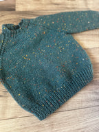 9-18m Teal fleck jumper