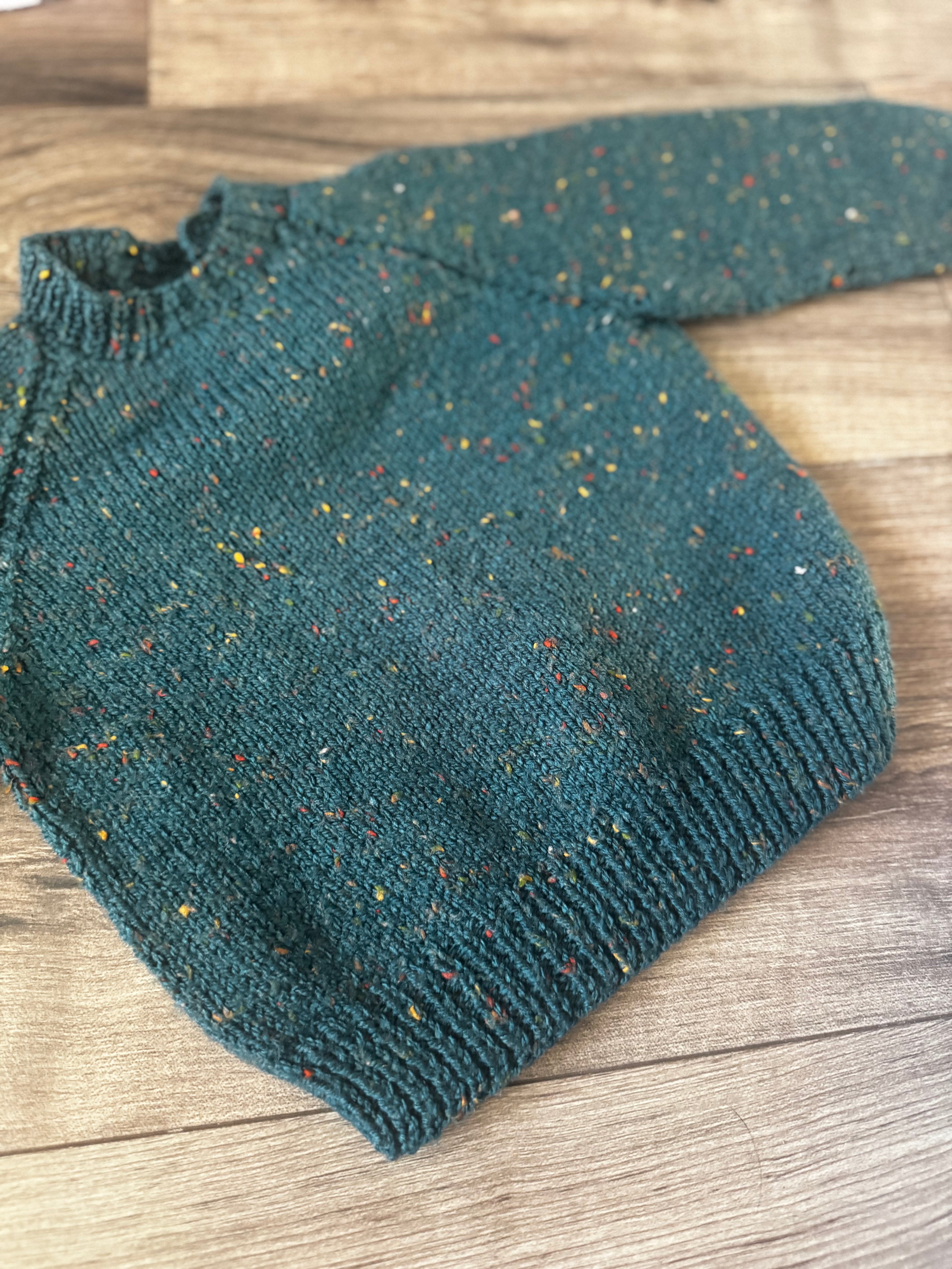 9-18m Teal fleck jumper