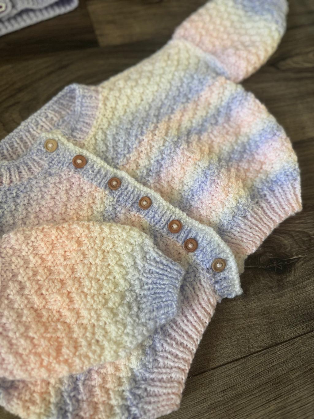 12-18m rainbow ombré cardi