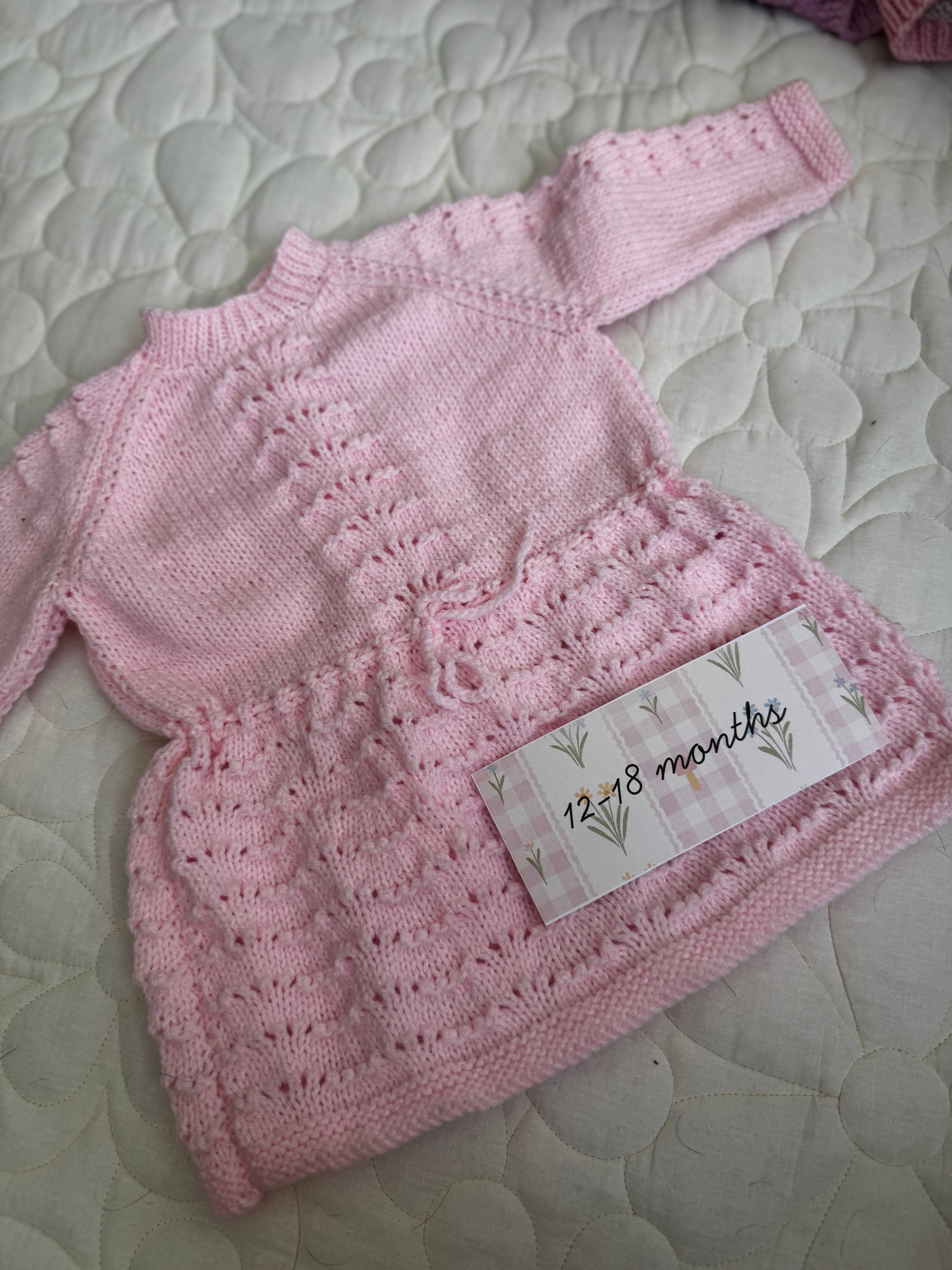 12-18 hand knitted dress