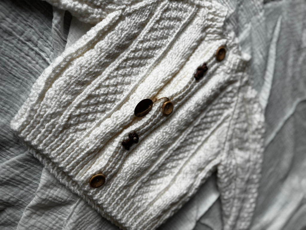 12-18m White cardi