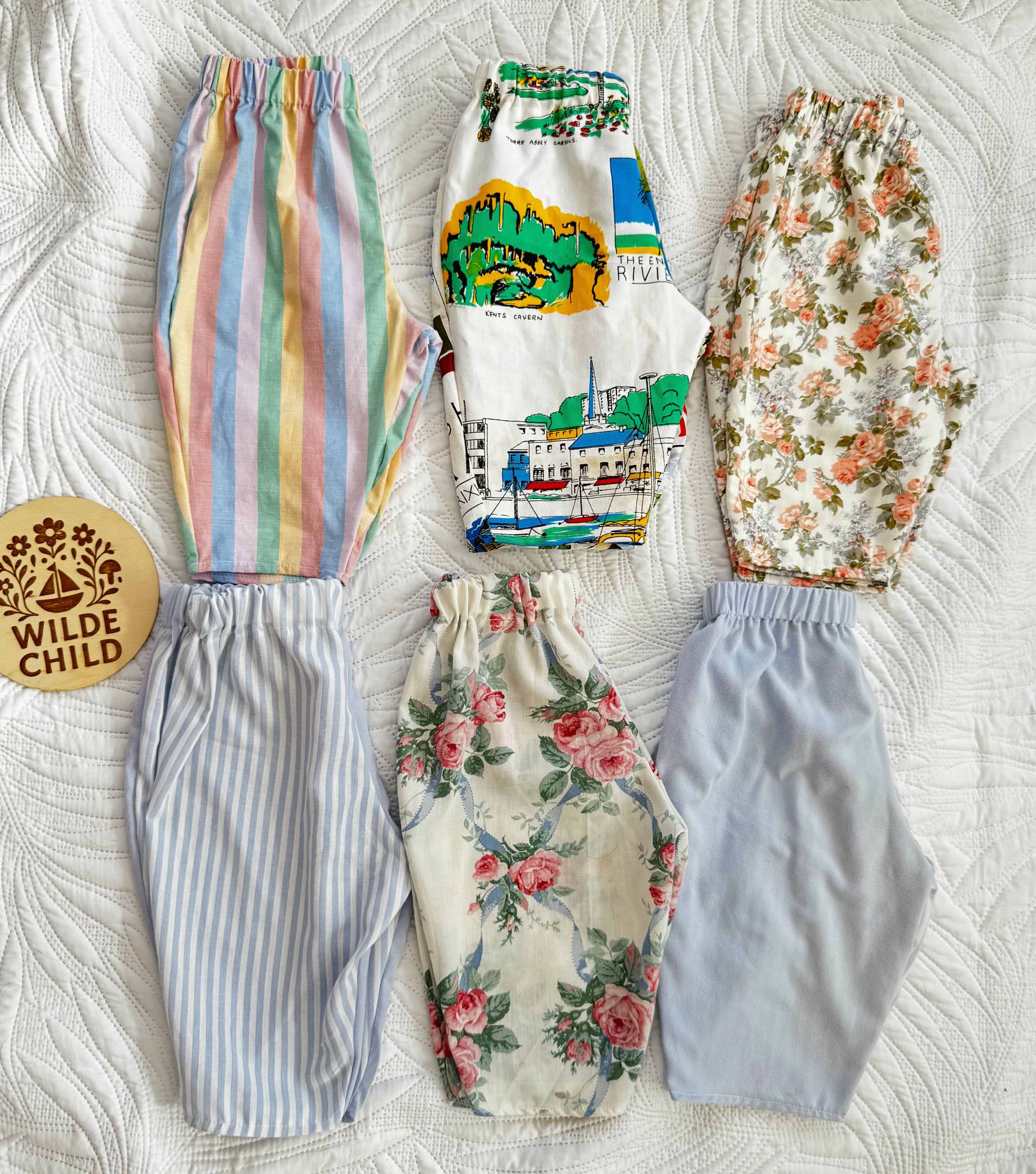 Handmade barrel leg trousers