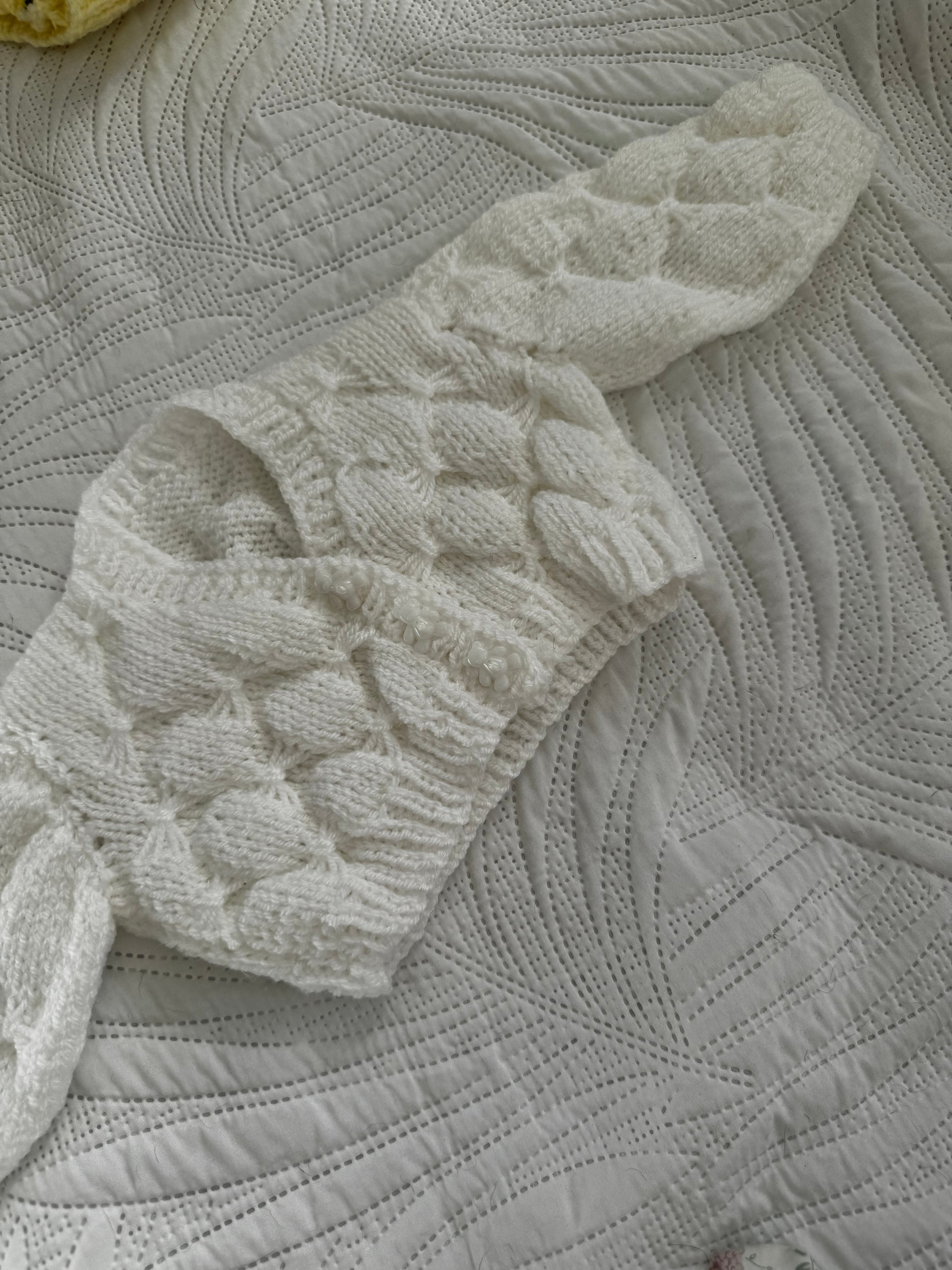 3-6 White cardi