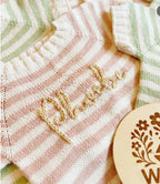 Seaside stripe rompers