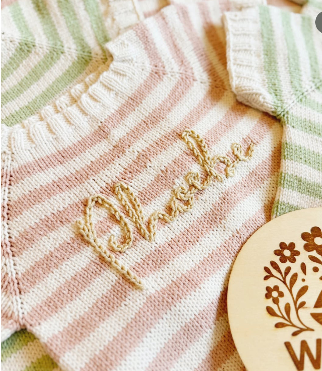 Seaside stripe rompers