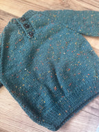 9-18m Teal fleck jumper