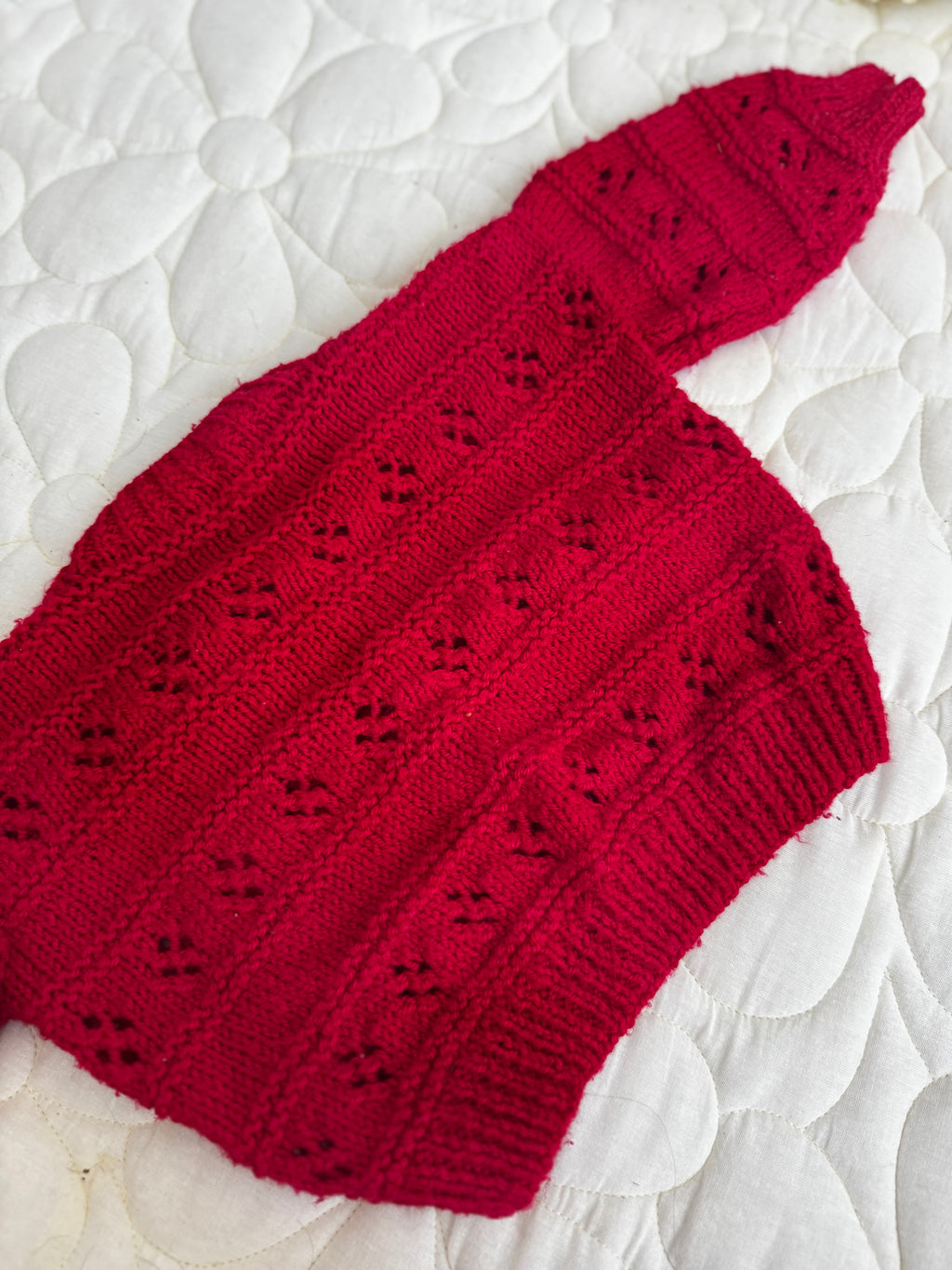 6-12 red cardi