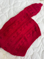 6-12 red cardi
