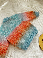 Heirloom Classic in sunset ombré with blue
