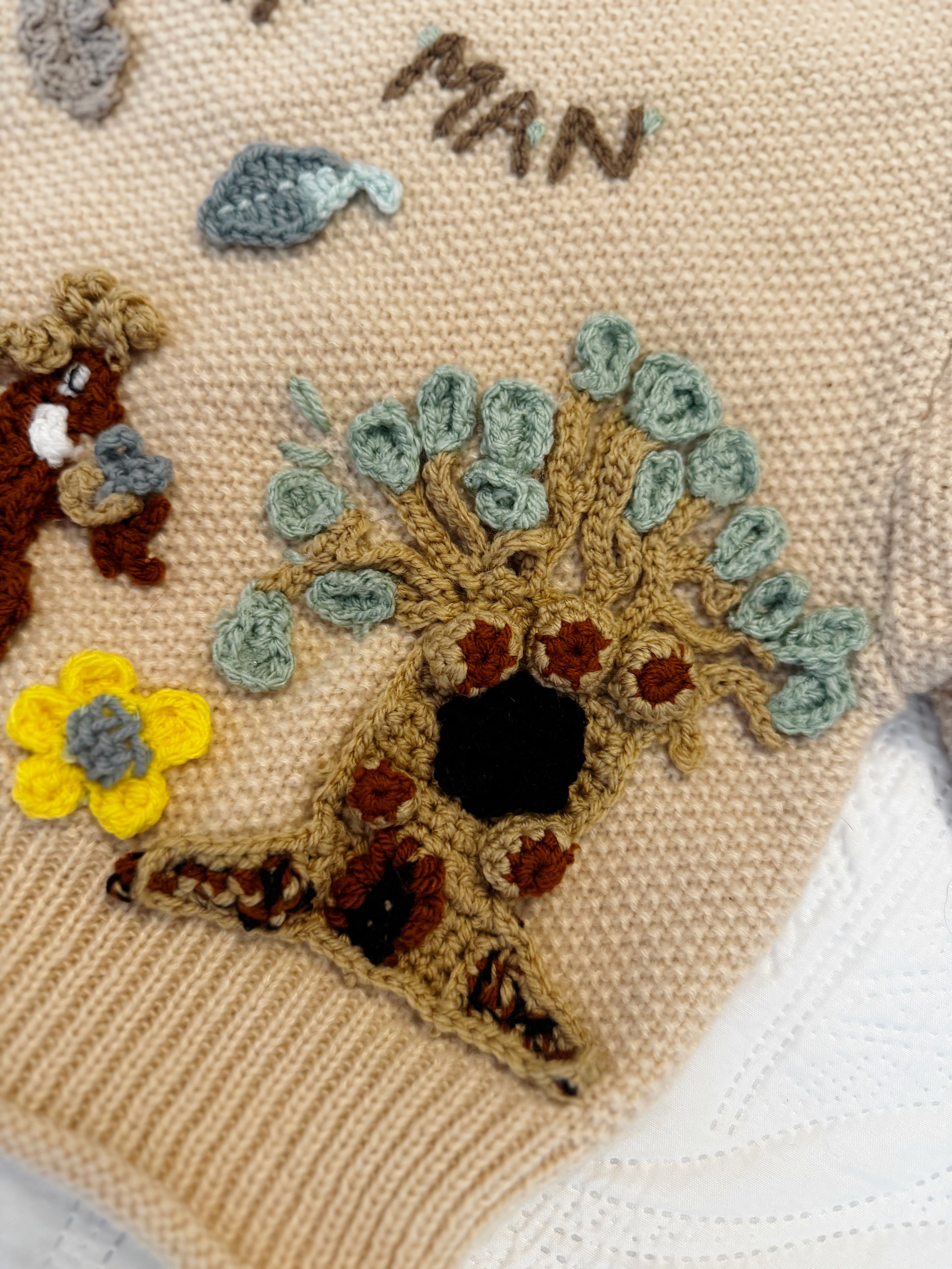 2-3yrs oversized Stick man jumper