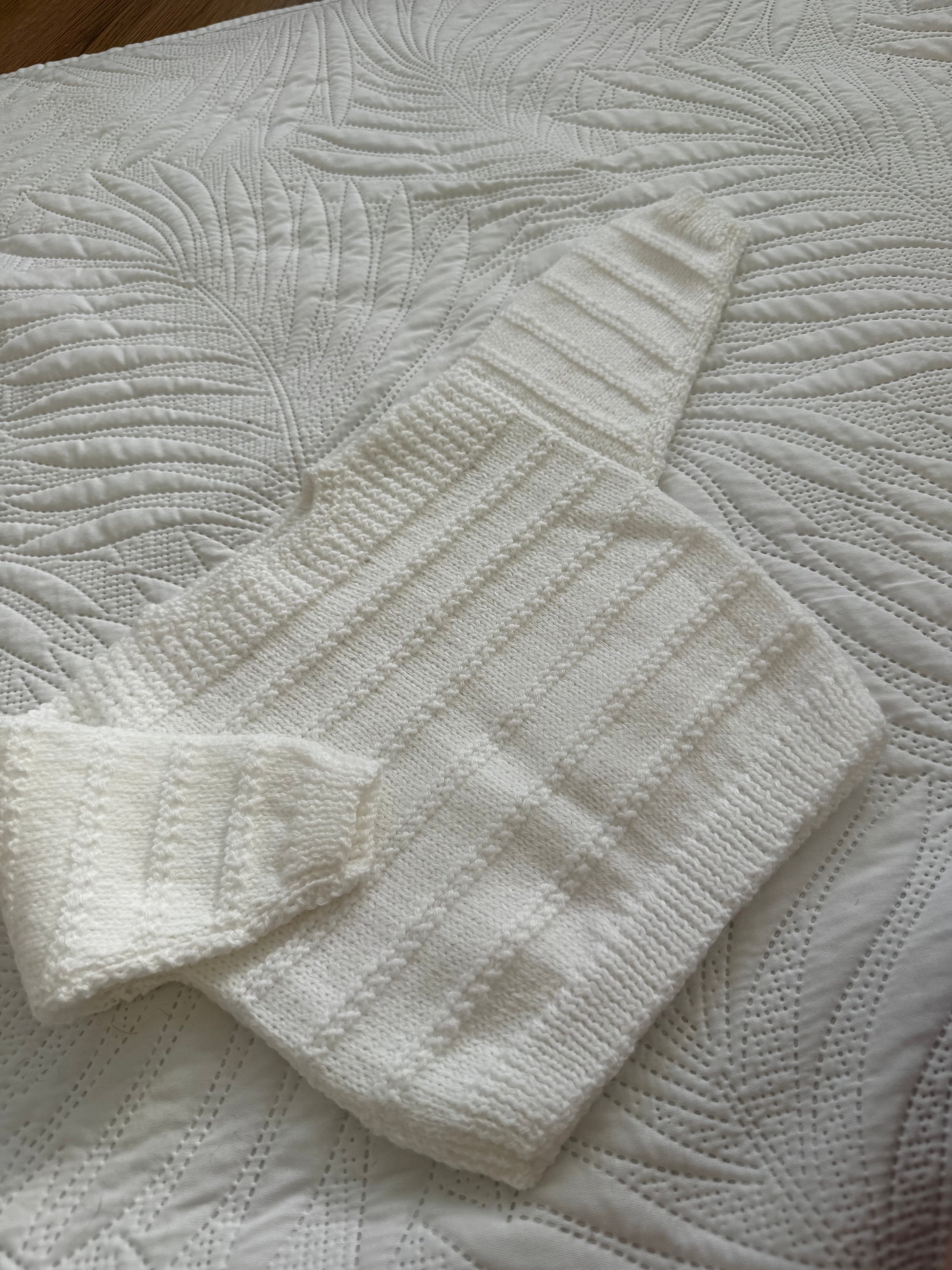 6-12 white jumper