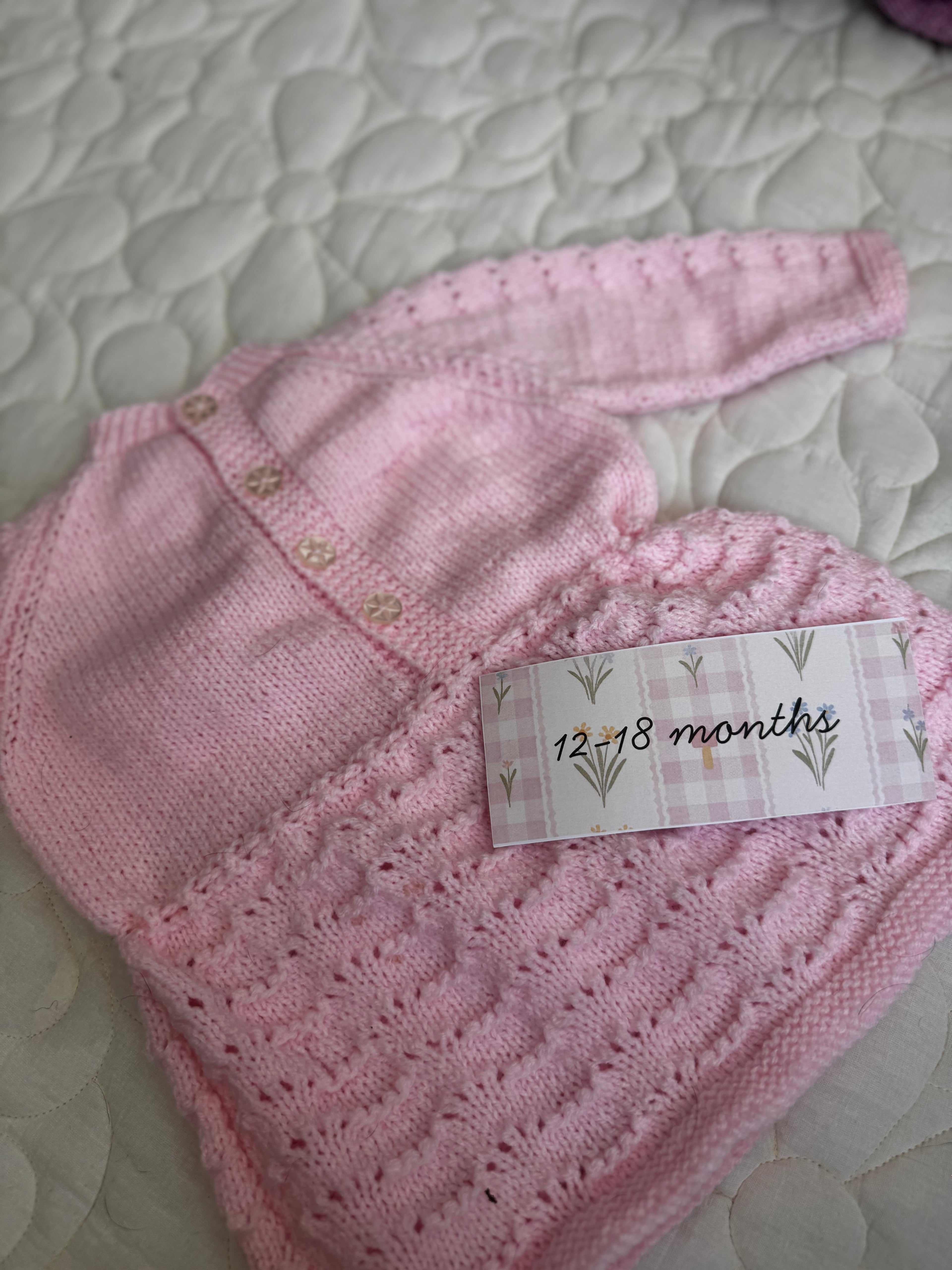 12-18 hand knitted dress