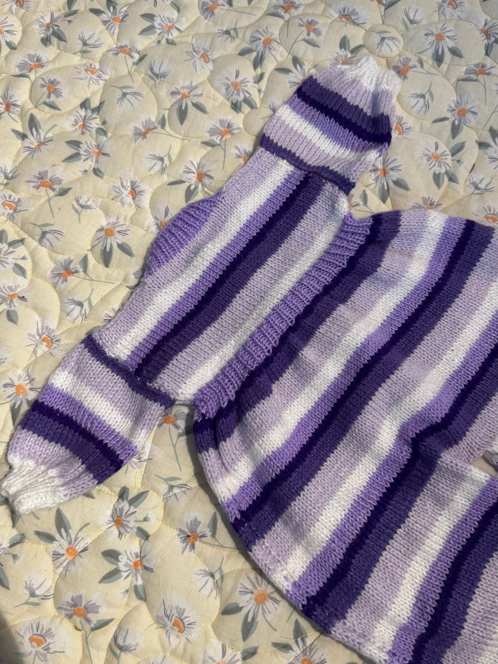 Hand knit pramsuit 9-12m