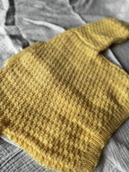 12-24m yellow hand knit