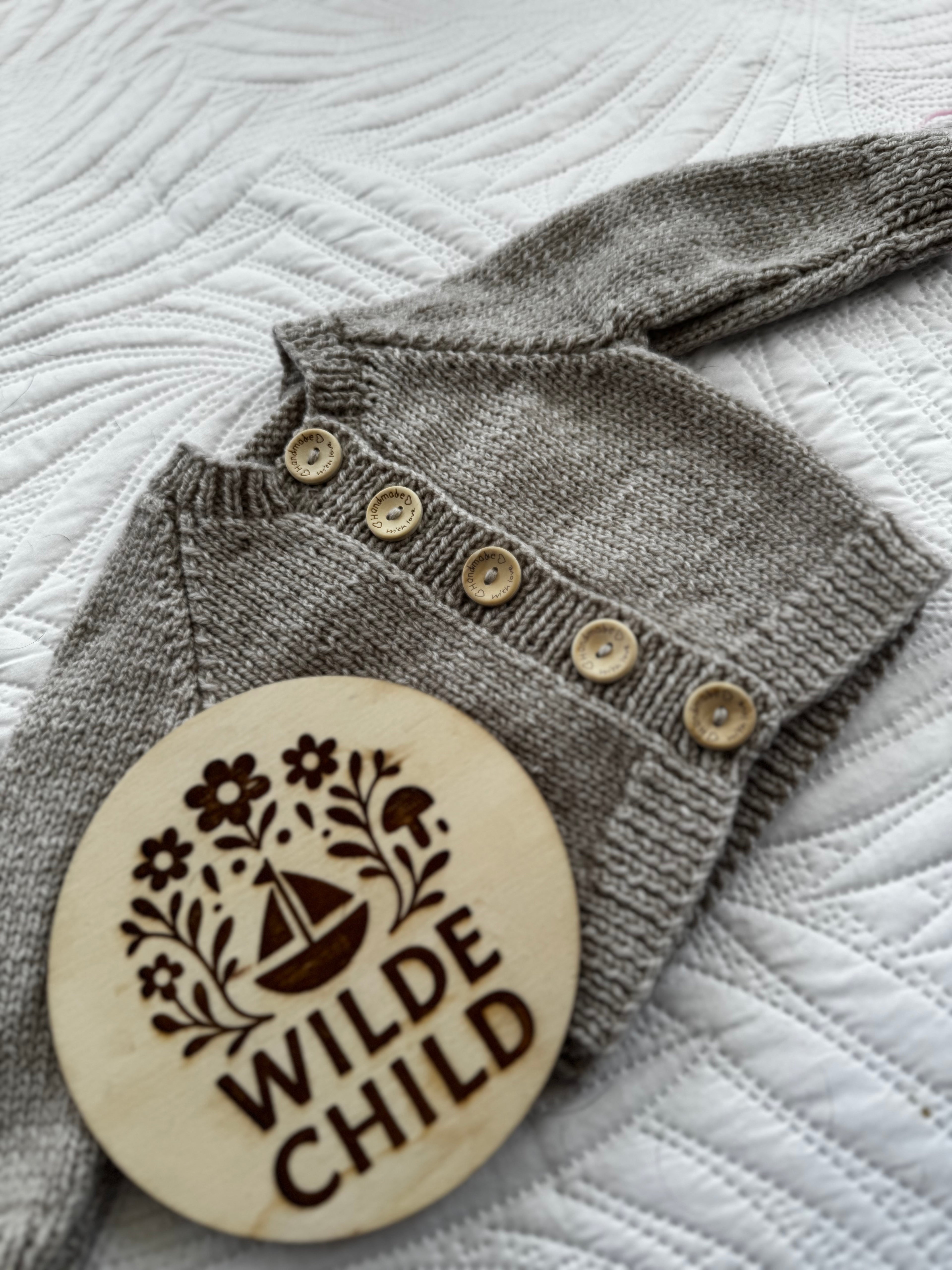 Heirloom cardigan in parchment
