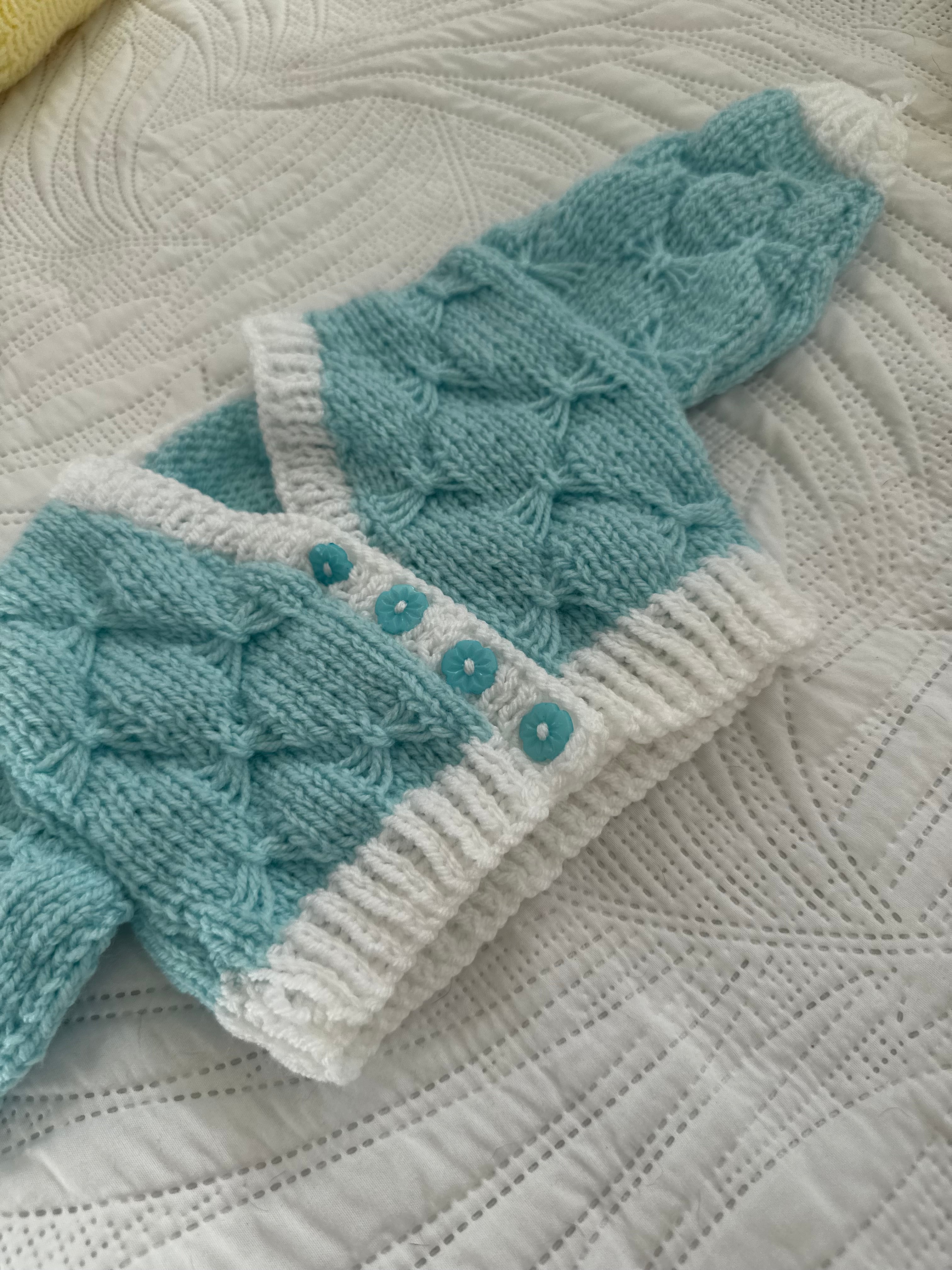 0-6 aqua cardi