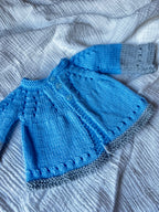 0-6m blue & grey cardi