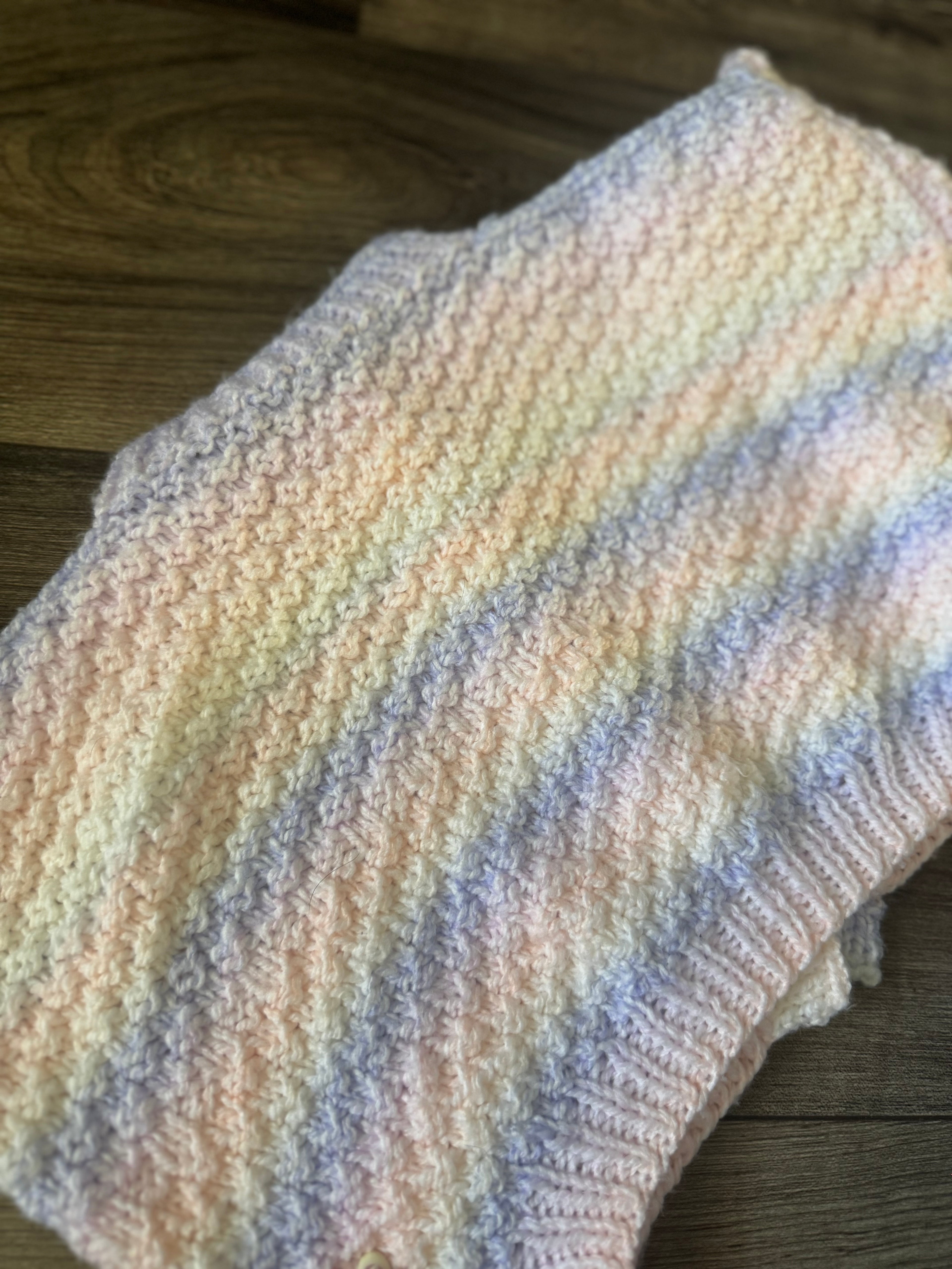 12-18m rainbow ombré cardi