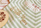 Seaside stripe rompers