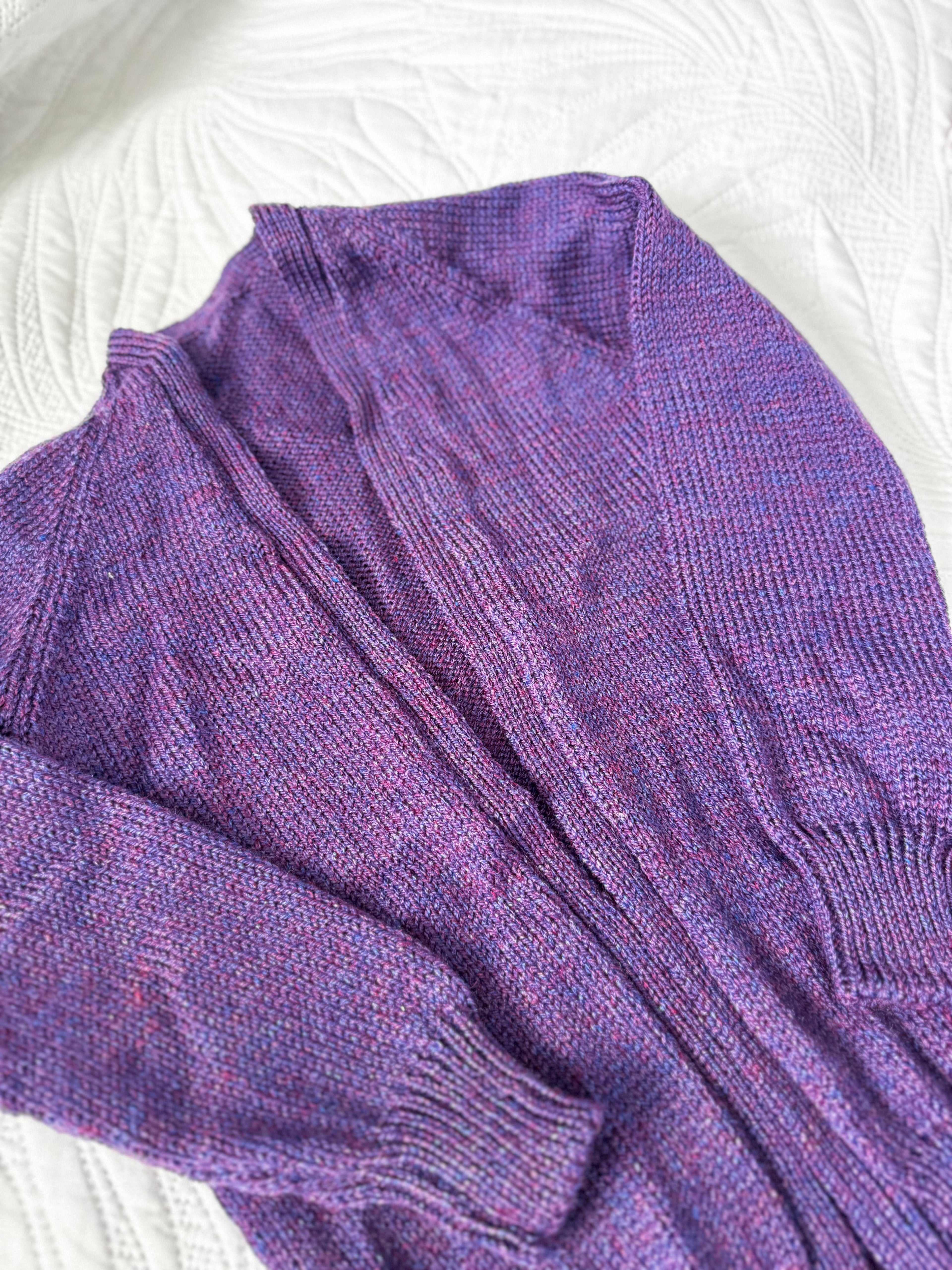 5-7yr dark purple cardi