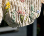 Embroidered wildflowers