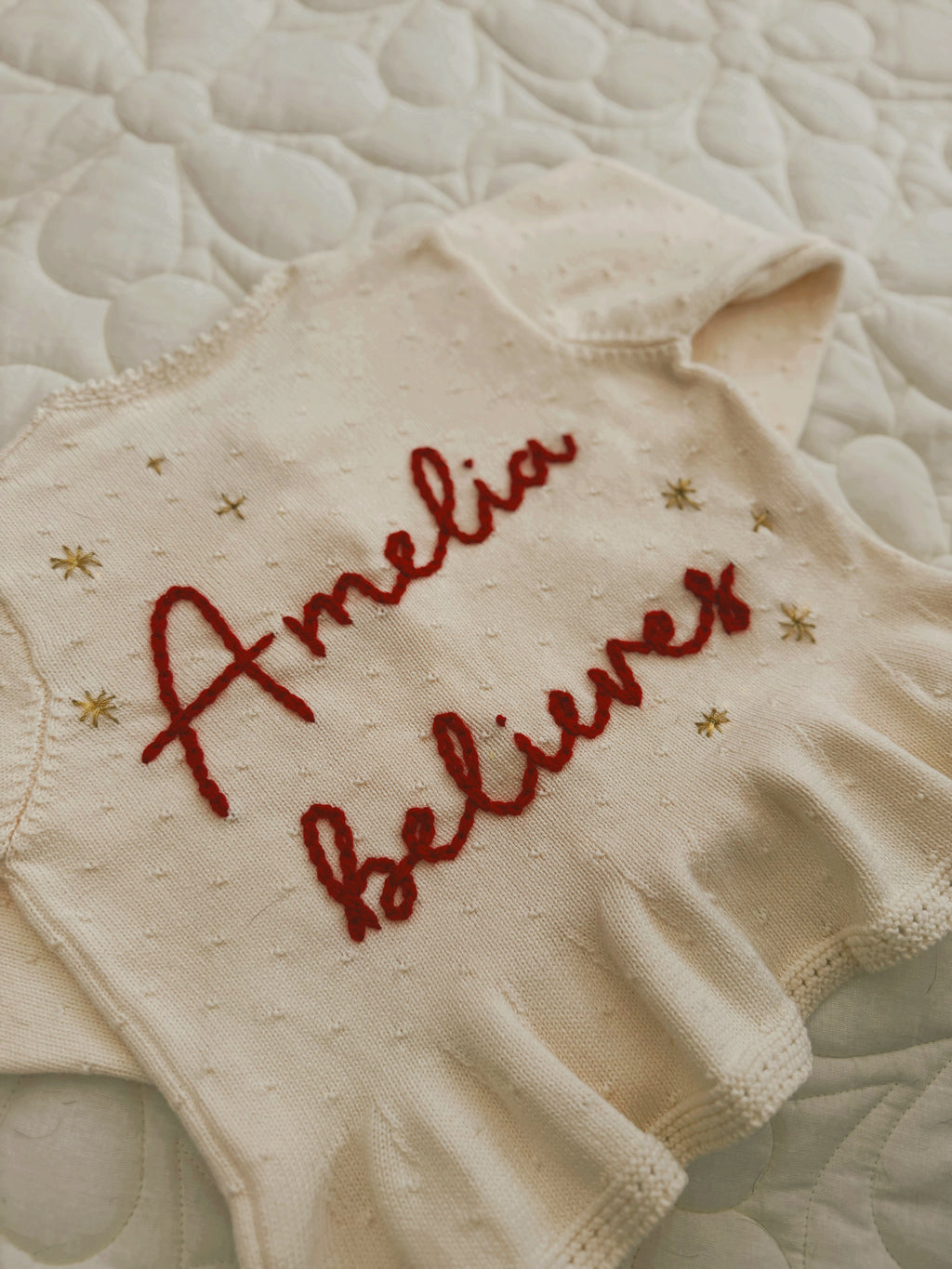 ‘Believes’ cardigan